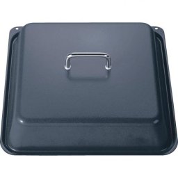 Capac emailat SIEMENS Profi HZ633001 - 00577718, L42.4cm, l35.7cm, H11.50cm, G1.2kg, Recomandat pentru piroliza, Anthracite