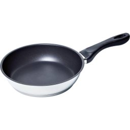 Tigaie BOSCH HEZ390220 - 00570365, D24cm, Otel inoxidabil cu nucleu din aluminiu, Invelis antiaderent, Gaz-Electro-Inductie-Vitroceramica, Maner fix, G1.2kg