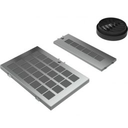 Kit recirculare BOSCH Long Life DWZ0AF0R0 - 17000785, Include 2 filtre de carbon activ cu functie de regenerare (11019166) si difusser pentru montaj in mod de recirculare