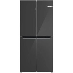 Frigider Side by side Bosch KMC85LEEA, 547 l, No Frost, Multi-Door, Clasa E, VitaFresh, MultiAirflow, SuperFreezing, Display touch control, H 189,5 cm, Sticla gri