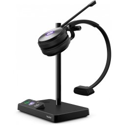 Yealink WH62 Mono UC Sistem personal de conferinte audio Fara fir Banda de fixare pe cap Birou/Call center Micro-USB Stand de incarcare Negru (1308005)