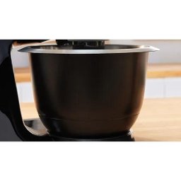 Bol mixare otel inoxidabil BOSCH MUZ5ER2 - 11047273, 3.9l, Pentru Serie 4 MUM5, Amestec prajituri 2.7kg, Aluat cu drojdie 1.9kg, Negru