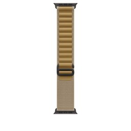 Apple Watch 49mm Loop: Tan Alpine Loop - Small - Black Titanium Finish
