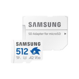 Card de memorie Samsung PRO Plus, 512GB, microSDXC, CL10, U3, V30, A2, Adaptor SD inclus