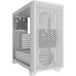 Carcasa Corsair 3000D, AIRFLOW, Mid-Tower, ATX, fara sursa, 2 ventilatoare incluse, Alb