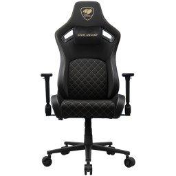 Scaun Gaming Cougar Defensor Gold F, CGR-DFF-GLB, suporta 120 kg, Negru-Auriu