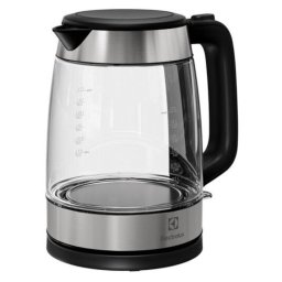 Fierbator de apa Electrolux E4GK1-4GB, 1.7 l, 2200 W, Rotatie 360 grade, Sticla, Inox