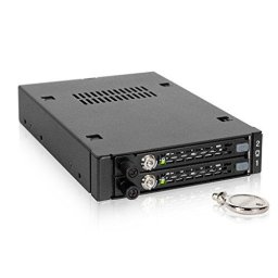Rack HDD/SSD Icy Dock ToughArmor EX MB492SKL-B, Dual Bay, 2.5 inch SAS/SATA, pentru Bay 3.5 inch