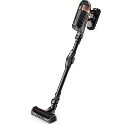 Aspirator vertical Rowenta X-Force Flex, fara sac, 80 min autonomie, 32.4V, Negru, Gri
