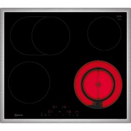 Plita electrica incorporabila Neff T16SDF9L0 N 70, 4 zone de gatit, 17 niveluri de putere, 60 cm, control tactil, Neagra