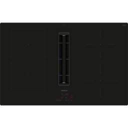 Plita cu inductie cu hota integrata Siemens ED811BS16E iQ300, Clasa B, CombiZone, powerBoost, touchControl, iQdrive, 622 m³/h, 80 cm