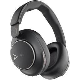 Casti Bluetooth Poly Voyager Surround 80 UC, 6 microfoane + 4 pentru anulare activa a zgomotului, certificate Microsoft Teams, adaptoare Bluetooth si USB-C/A, comenzi touch, aplicatie mobila Poly Lens, Negru