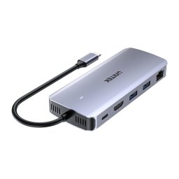 Hub USB-C UNITEK, 10Gbps, M.2 NVMe/SATA, HDMI 4K@60Hz, PD 100W