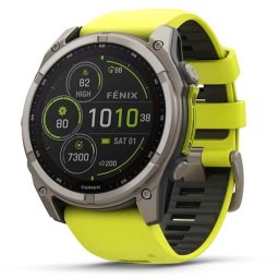 Smartwatch Garmin fenix 8, GPS, Ecran Safir 1.4 inch, Carcasa Titan, Incarcare Solara, Wi-Fi