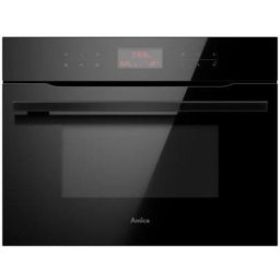 Cuptor incorporabil Amica, compact, cu microunde, 44L, 5 trepte de putere, 13 programe, child lock, display LED, grill, convectie, Negru