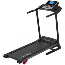 Banda alergare Techfit MT125N, Motor 2.5 CP, Greutate utilizator 110 Kg, Bluetooth, MP3, Suport tableta/smartphone, Sistem de siguranta SoftDrop, Pliabila, Negru