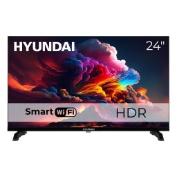 Televizor Hyundai HLM24TS500SMART, 24", 60 cm, DLED, Smart TV, HD Ready, Wifi, Negru