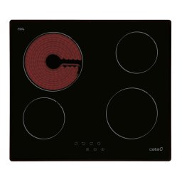 Plita vitroceramica incorporabila Cata TN 604 /Bm 59 cm, 4 zone de gatit, Touch control, Neagra