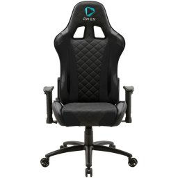 Scaun Gaming ONEX GX330, Max 125 kg, Cotiere 2D, Cadru metalic, Spuma, PVC, Negru