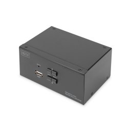 Switch KVM Digitus, 2 porturi, Dual Display, 4K/60Hz, DisplayPort