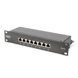 Set Retea Digitus DN-10-SET-2, 10 inch, 9U, montare pe perete, Gri deschis, usa sticla