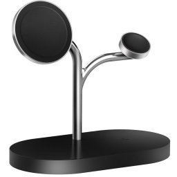 Incarcator wireless Trio 3-in-1, Samsung GP-PWU024WIABW, Tehnologie Qi2 (Magnetica), 15 W, Negru