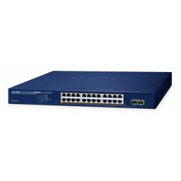 Switch Planet, 24 porturi PoE+, 2 porturi SFP, Web Smart