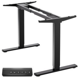 Cadru birou reglabil pe inaltime (fara blat) ONKRON CDF222E-B, Motorizat, capacitate suportata 100 kg, Negru
