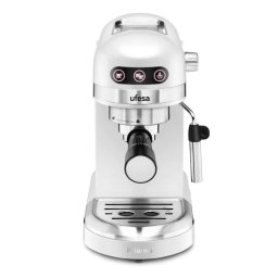Espressor manual Ufesa Bergamo, 20 bari, 1350 W, capacitate 1.8 l, Argintiu