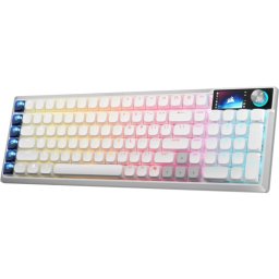 Tastatura Gaming Corsair VANGUARD Air 99 CH-91HA01B-NA, RGB LED, USB/USB Wireless, Alb
