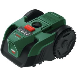 Robot de tuns gazon-iarba fara fir perimetral Bosch VISIMOW18V-100, 18 V, latime de taiere 16 cm, inaltime de taiere 20 - 60 mm, senzori ultrasonici, motor brushless, fara incarcator si acumulator in setul de livrare
