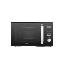Cuptor cu microunde MIDEA MAG25XF, 800W, 25L, Grill, negru, 33.2x51.7x42.5cm, set cu taler rotativ si gratar