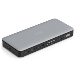 Statie de andocare Digitus DA-70917, 11 porturi, USB-C, HDMI, DisplayPort, Gigabit LAN, Cititor carduri
