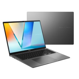 Laptop Asus Vivobook S 16, 16 inch 1920 x 1200 OLED, AMD Ryzen 7 260, 16 GB DDR5, 1 TB SSD, AMD Radeon 780M, Gri
