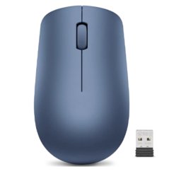 Mouse Lenovo 530, Wireless RF, Optic, 1200 DPI, 3 butoane, Ambidextru, Albastru