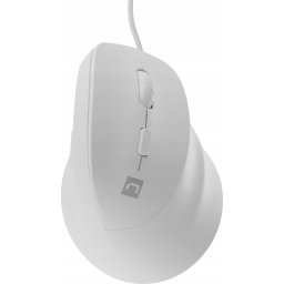 Mouse Natec Crake 2 Pro Vertical, iluminare RGB, Wired, Alb