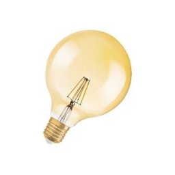 Bec LED OSRAM Vintage (decorativ) 1906 Globe, dimabil, E27, 6.5W (55W), lumina calda (2400K), 725 lumeni, clasa energetica E