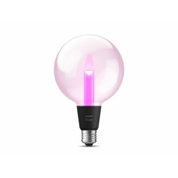 Bec LED inteligent Philips Hue LG, Bluetooth, Zigbee, G125, E27, 6.8W, 500 lm, lumina alba si colorata, 125x197 mm, Clasa energetica G
