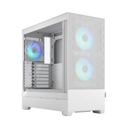 Carcasa PC FRACTAL DESIGN Pop Air RGB White TG Clear Tint, Mid Tower, ATX, RGB, Panou lateral sticla