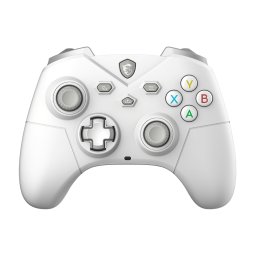 Gamepad MSI FORCE GC300 W WHITE, Wireless, USB, Alb