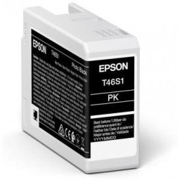 Cartus cerneala Epson C13T46S100, Photo Black, 25 ml, Original, pentru SureColor SC-P700