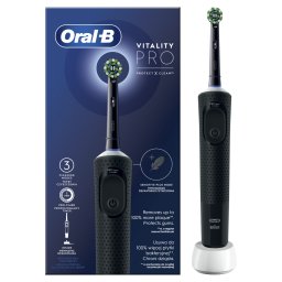 Periuta de dinti Oral-B Vitality PRO, 3 moduri periaj, 1 capat inclus, Negru