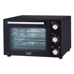 Cuptor electric Adler, model AD 6025, 35 L, 1500 W, Negru