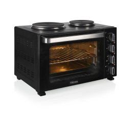 Cuptor cu convectie + 2 plite electrice Tristar OV-3670 cu 2 plite, 35 L, 3200 W, Negru