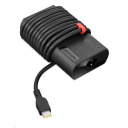 Incarcator laptop Lenovo ThinkPad, 65W, Adaptor Ac subtire (USB tip C), Negru