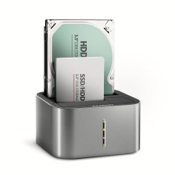 Docking Station HDD AXAGON ADSA-DC, USB 3.2 Gen 1, 2.5/3.5 inch HDD/SSD, 2 bay