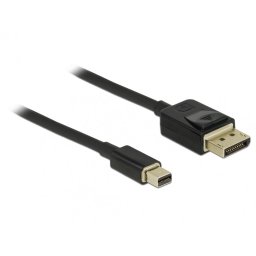 Cablu Delock 84928, Mini DisplayPort tata - DisplayPort tata, 2m, Negru