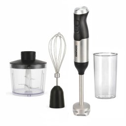 Mixer vertical Daewoo DHB60BX, putere 600 W, tija detasabila din inox, 2 trepte de viteza, lama din inox, pahar gradat, Inox