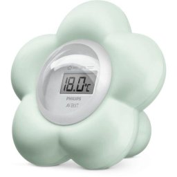 Termometru digital Philips Avent SCH480/00, rezistent la apa, display digital, 0-12 luni, Albastru