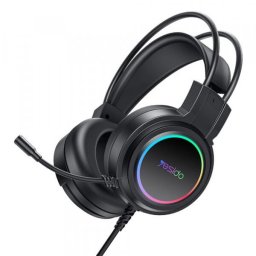 Casti Gaming USB Yesido EK05, RGB, 1.2m, Negru